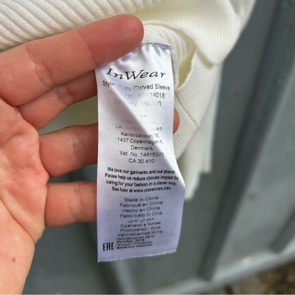 Inwear ribbed cream puff long sleeve, size XL - Picture 9 of 10